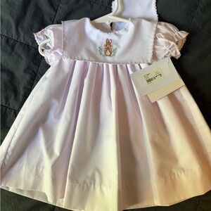 NWT 3M Easter Bailey Boys baby dress - with Embroidered Bunny